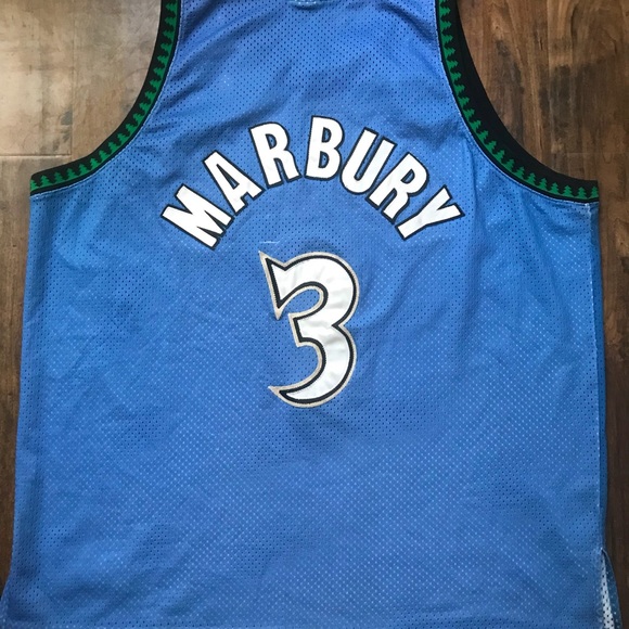 RARE Champion Starter Marbury AUTHENTIC Jersey - Picture 2 of 4